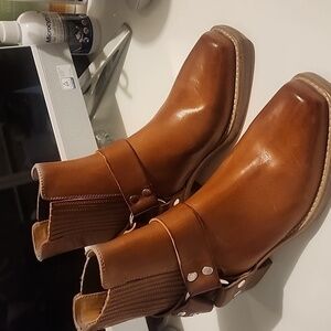 RE/DONE CAVALRY BOOT SIZE 36,37 WARM CARAMEL LEATHER